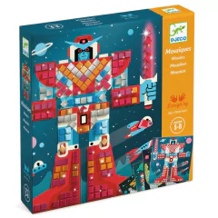 Colagem com Mosaicos Batalha espacial - Djeco
