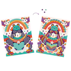 colagem-com-mosaicos-kokeshi-djeco