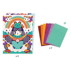 colagem-com-mosaicos-kokeshi-djeco