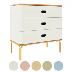 Cômoda Aquarela 3 Gavetas - Laca Cores