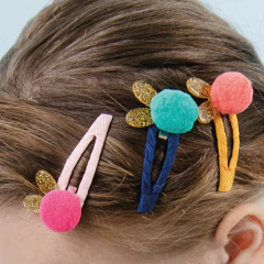 kit-3-clips-coelhinhos-com-pompons-lilies-roses-ny