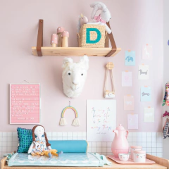 Garrafa Térmica Retrô Degradê Rosa - Rice Dk - Mimoo Toys´n Dolls
