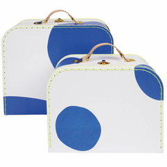 Maletas Branca com Bolas Azul - Meri Meri - comprar online