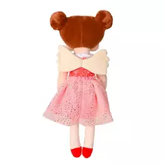Boneca Metoo Doll Angela Fada Mia de pelúcia, com vestido rosa e asas, brinquedo infantil colecionável.
