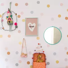 Papel de Parede Celulose Bolas Coloridas Candy - Estampa Exclusiva! na internet