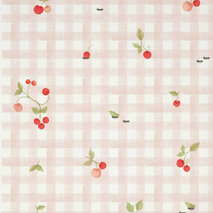 Papel de Parede Vichy Picnic Cerejas - comprar online