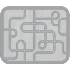 Playmat Retangular Pista de Carrinhos Cinza