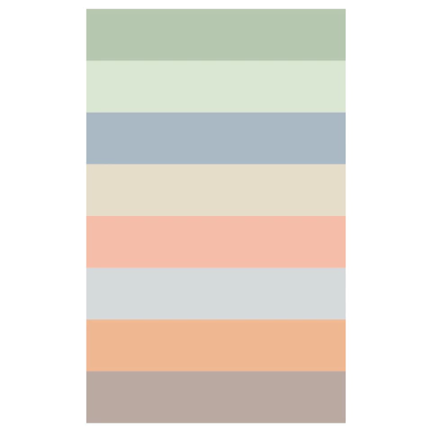 Playmat Retangular Listras Retrô Soft