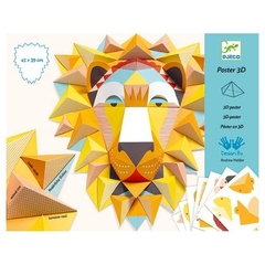 poster-3d-rei-leao-djeco