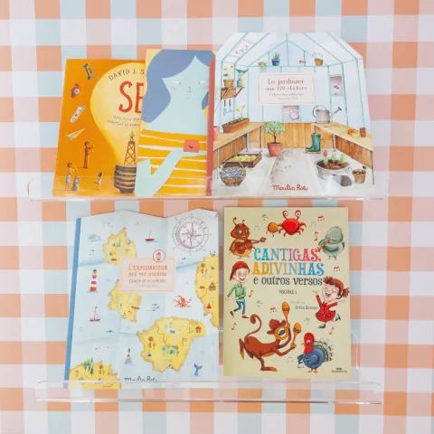 Papel de Parede Celulose Vichy Piquenique Pêssego e Hortelã