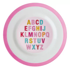 prato-infantil-para-almoco-colecao-alfabeto-rosa-rice-dk