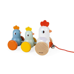puxar-e-passear-galinha-e-pintinhos-janod