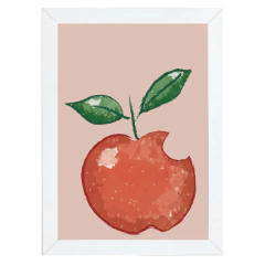 quadro-a4-maca-vermelha-mimoo-toys