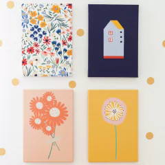 quadro-canvas-selva-flor-mostarda-mama-loves-you