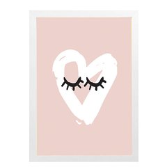 Quadro Coração Rosa Mama Loves You (Unidade) - comprar online