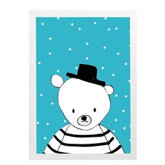 quadro-urso-azul-mama-loves-you