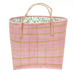 sacola-de-rafia-xadrez-rosa-rice-dk