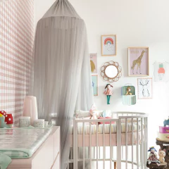 tenda-infantil-tule-cinza-com-quatro-camadas-sampeas