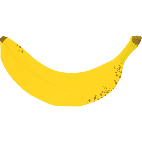 Guardanapo de papel em formato de banana da Meri Meri, ideal para festas temáticas tropicais.