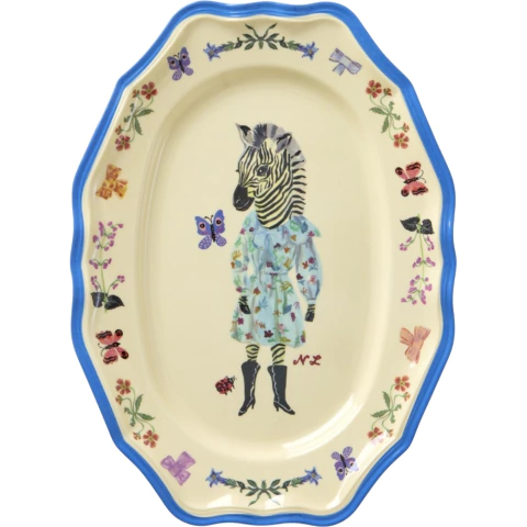 Bandeja Melamina Zebra Nathalie Lété - Rice Dk - comprar online