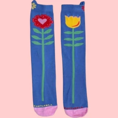 Meia Jardim Secreto Azul - Cantarola - comprar online