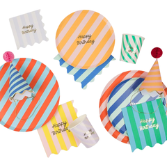 Imagem do Pratos de Papel Sobremesa Striped - Meri Meri