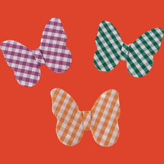 Presilha Borboleta Vichy - Collab Mari Magalhães Boscheiro - comprar online