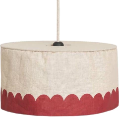 Lustre VIBES Linho Carmin 40 x 18cm - Nobodinoz - comprar online