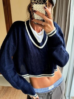 SWEATER OLD MONEY BLUE - Las Pochis