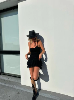 VESTIDO NEGRO VICKY - Las Pochis
