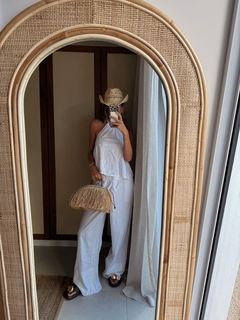 PANTALON PIYAMA LINO WHITE - comprar online