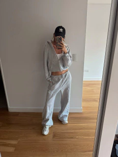 BUZO DARCY GRIS CON CIERRE - comprar online