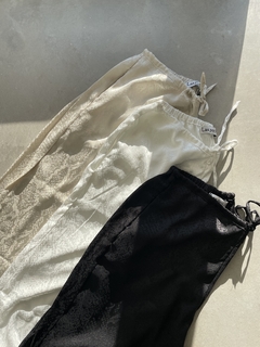 PANTALON SEDA ANIMAL CHAMPAGNE - Las Pochis