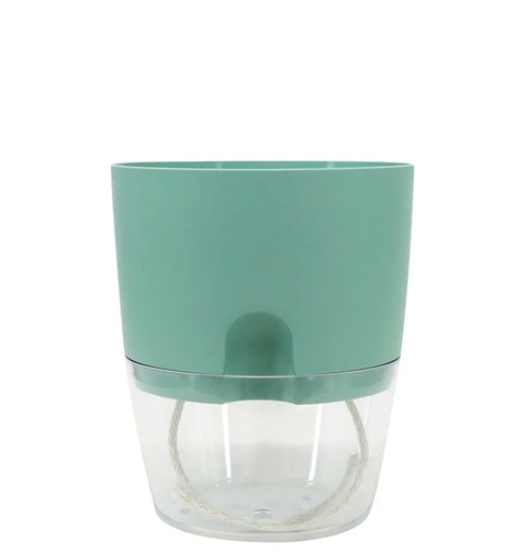 Vaso Autoirrigável 15 x 18 cm - Verde - Marca Vasart