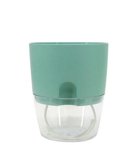 Vaso Autoirrigável 15 x 18 cm - Verde - Marca Vasart