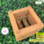 Cachepô Quadrado P (11x11x7 cm) - Madeira Peroba de Demolição - loja online