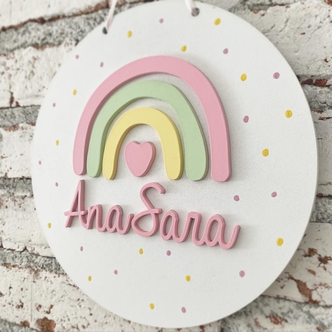 Placa Maternidade [ARCO-ÍRIS] - comprar online