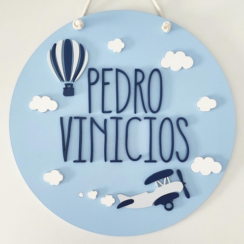 Placa Maternidade [BALÃO & AVIÃOZINHO] - comprar online