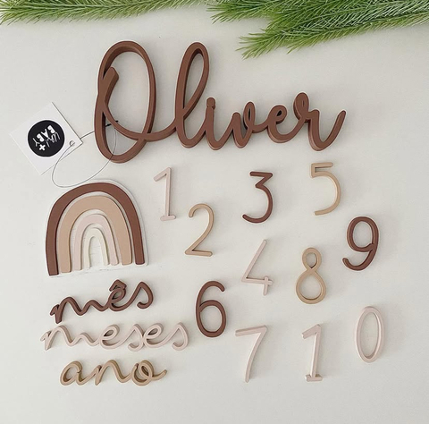 COMBO: Letreiro 3D + Kit-mêsversário ARCO-ÍRIS - comprar online