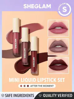 Sheglam Matte Allure Mini Liquid Lipstick Set - After The Moment