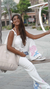 PANTALON CHILL LINO OFF WHITE/ROSA | Lino rayón en internet