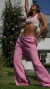 PANTALON COMFY ROSA | Algodón Frisado en internet