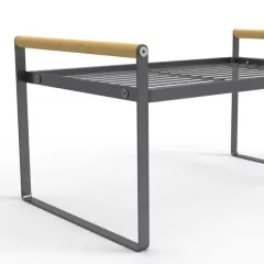 REPISA ORGANIZADOR METAL MANIJA MADERA NEGRO - comprar online