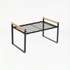 REPISA ORGANIZADOR METAL MANIJA MADERA NEGRO