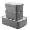 ORGANIZADOR CON TAPA GRIS APILABLE 34X22X15h