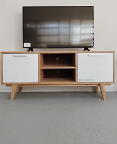 RACK NÓRDICO WOOD & WHITE/BLACK - Brothers Home Deco