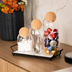 BOTELLA CON TAPA CORCHO REDONDA 1300ML