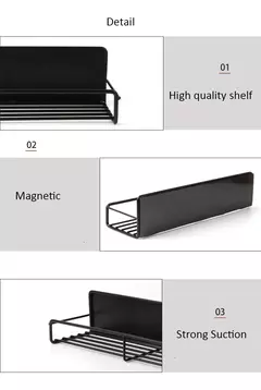ESTANTE MAGNETICO NEGRO - Brothers Home Deco