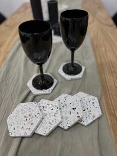 POSA VASO TERRAZO SET X6 - comprar online