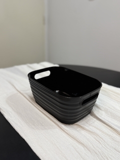 CANASTO ORGANIZADOR CHICO NEGRO - Brothers Home Deco